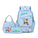 Mochila Disney Zootopia com 3 Peças: mochila, estojo, Lancheira para Meninos e Meninas.