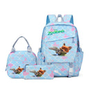 Mochila Disney Zootopia com 3 Peças: mochila, estojo, Lancheira para Meninos e Meninas.