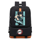 Mochila Anime Demon Slayer Inosuke, Mochila Escolar para Notebook, para Adolescentes e Estudantes.