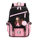 Mochila Anime Demon Slayer, para Adolescentes Meninas e Meninos, Mochila Escolar para Volta às Aulas.