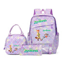 Mochila Disney Zootopia com 3 Peças: mochila, estojo, Lancheira para Meninos e Meninas.