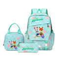 Mochila Disney Zootopia com 3 Peças: mochila, estojo, Lancheira para Meninos e Meninas.