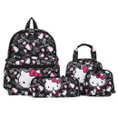 Conjunto 4 peças Kuromi, hello kitty - incluindo mochila, estojo, bolsa de ombro e carteira.