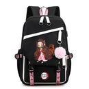 Mochila Anime Demon Slayer, para Adolescentes Meninas e Meninos, Mochila Escolar para Volta às Aulas.