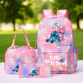 Conjunto de Mochila Stitch – 3 Peças – Inclui mochila, bolsa de mão e estojo