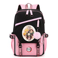 Mochila Anime Demon Slayer, para Adolescentes Meninas e Meninos, Mochila Escolar para Volta às Aulas.