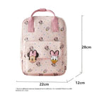 Mochila Disney Minnie em Desenho Animado para Educação Infantil, Bolsa de Ombro.