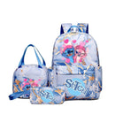 Conjunto de 3 peças de mochilas com estampa do Stitch, com bolsa ,lancheira  e estojo.