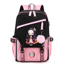 Mochila Anime Demon Slayer, para Adolescentes Meninas e Meninos, Mochila Escolar para Volta às Aulas.