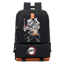 Mochila Anime Demon Slayer Inosuke, Mochila Escolar para Notebook, para Adolescentes e Estudantes.