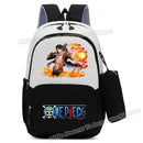 Mochila One Piece Anime com Estampa Luffy e Zoro Gear 5, Mochila Escolar com Estojo.