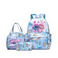 Conjunto de 3 peças de mochilas com estampa do Stitch, com bolsa ,lancheira  e estojo.