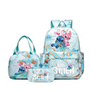 Conjunto de 3 peças de mochilas com estampa do Stitch, com bolsa ,lancheira  e estojo.