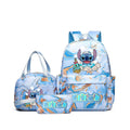 Conjunto de 3 peças de mochilas com estampa do Stitch, com bolsa ,lancheira  e estojo.