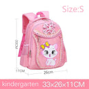 Mochila Infantil Rosa com Gatinho,Bolsa Escolar para Meninas, Estudantes e Adolescentes, Impermeável.