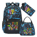 Mochila em Alta Sprunki – Conjunto Escolar 3 Peças para Estudantes e Adolescentes