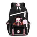 Mochila Anime Demon Slayer, para Adolescentes Meninas e Meninos, Mochila Escolar para Volta às Aulas.