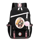 Mochila Anime Demon Slayer, para Adolescentes Meninas e Meninos, Mochila Escolar para Volta às Aulas.