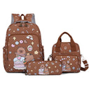 Conjunto Escolar 3 Peças Capivara Cartoon – Mochila + Lancheira + Estojo