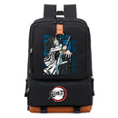 Mochila Anime Demon Slayer Inosuke, Mochila Escolar para Notebook, para Adolescentes e Estudantes.