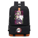 Mochila Anime Demon Slayer Inosuke, Mochila Escolar para Notebook, para Adolescentes e Estudantes.