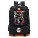 Mochila Anime Demon Slayer Inosuke, Mochila Escolar para Notebook, para Adolescentes e Estudantes.