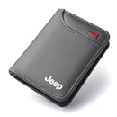 Carteira de Couro para Carro com Porta-Cartões e Bilhetes + Chaveiro de Couro