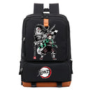 Mochila Anime Demon Slayer Inosuke, Mochila Escolar para Notebook, para Adolescentes e Estudantes.
