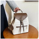 Mochila Feminina em Couro PU Macio, multifuncional, ideal para passeios e faculdade.