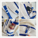 Mochila com emoji  em Nylon Fashion 2026 ,Grande e Fofa, Mochila para Notebook,Unissex.