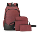 Conjunto de 3 Mochilas – com Porta USB para Carregamento.