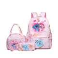Conjunto de 3 peças de mochilas com estampa do Stitch, com bolsa ,lancheira  e estojo.