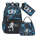 Mochila do CR7 de Futebol. Conjunto com 3 peças, impermeável.