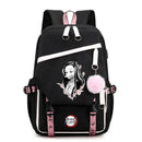 Mochila Anime Demon Slayer, para Adolescentes Meninas e Meninos, Mochila Escolar para Volta às Aulas.