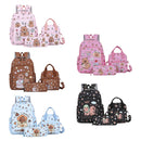 Conjunto Escolar 3 Peças Capivara Cartoon – Mochila + Lancheira + Estojo