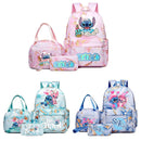 Conjunto de 3 peças de mochilas com estampa do Stitch, com bolsa ,lancheira  e estojo.