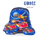 Kit Mochila Escolar Mochila, estojo, lancheira - Temas Variados.