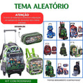 Kit Mochila Escolar Mochila, estojo, lancheira - Temas Variados.